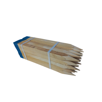 Paliki słupki geodezyjne bukowe 2,5 × 2,5 × 120 cm niebieskie – opakowanie 50 sztuk